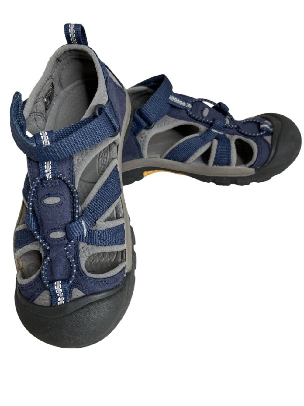 Keen Kids Newport H2 Sandals Navy/Gray Hook & Loop Strap Size 13 C